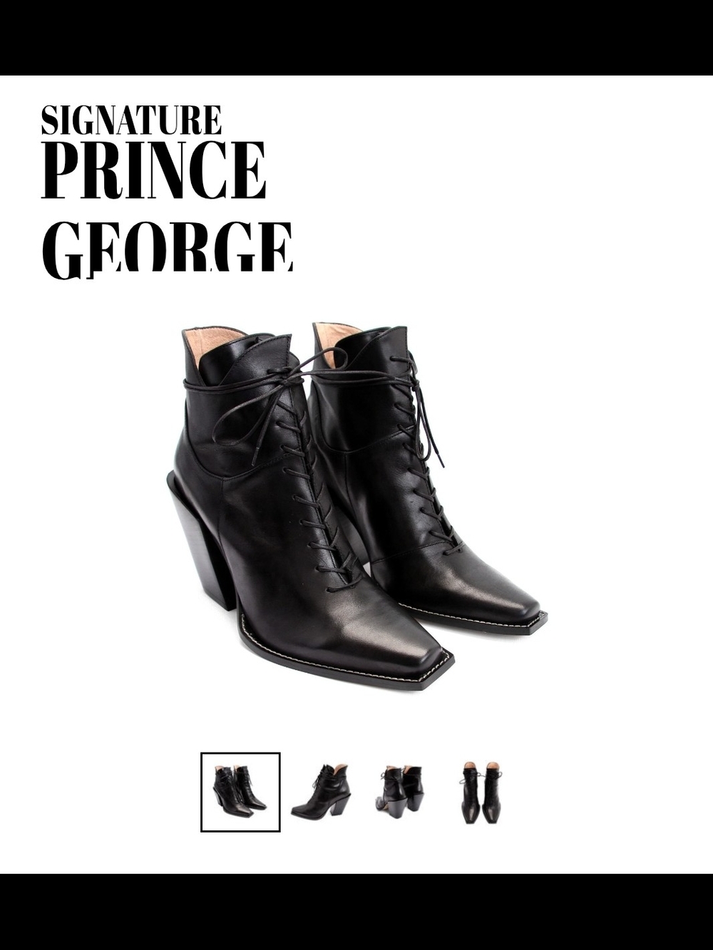 Fluevog Signature Prince George Lace-Up Ankle Boots